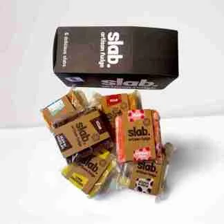 Slab Artisan fudge - 6 Fudge Slab Vegan Display Box