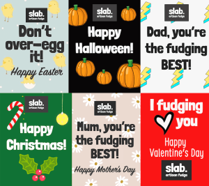 Slab Artisan Fudge occasions stickers