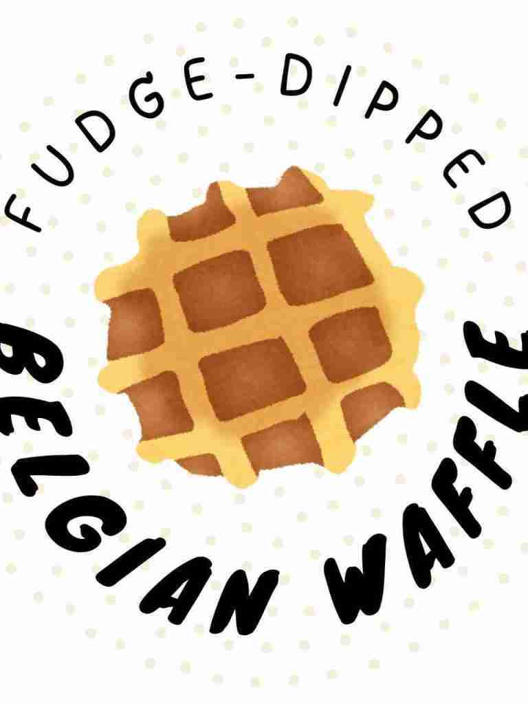 Fudge Dipped Belgian Waffle Graphic